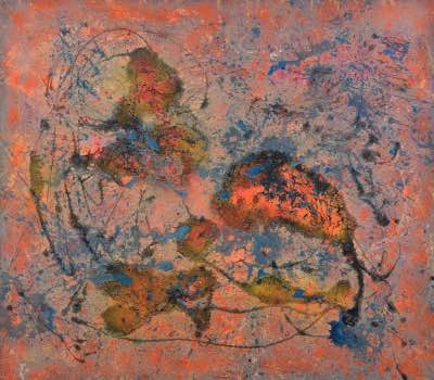 42" x 48" - technique mixte sur toile