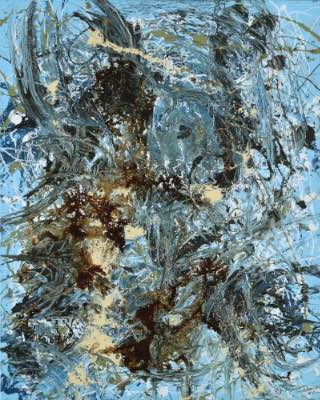 60" x 48" - technique mixte sur toile