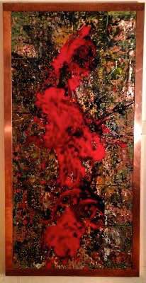 60" x 36" - technique mixte sur toile