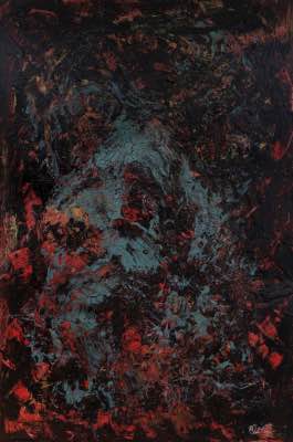 2016 - 60" x 40" - technique mixte sur canevas