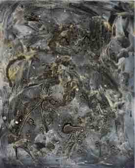 30" x 24" - techniques mixtes et graphite sur bois, 2022, $500