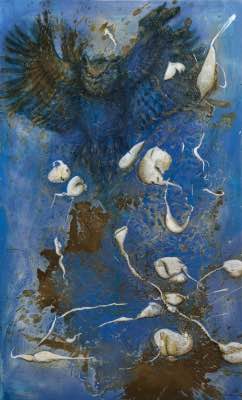 2016 - 60" x 36" - techniques mixtes sur panneau