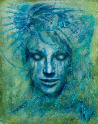 30" x 24" - techniques mixtes sur panneau